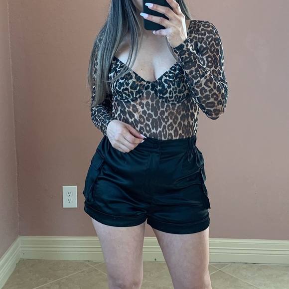 Last 3..SOFIA Leopard Print Mesh Bodysuit - Picture 3 of 3